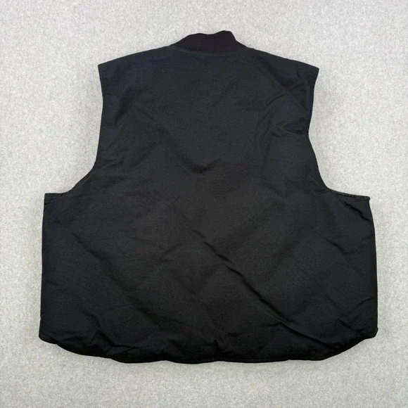 Carhartt Arctic Vest Mens 4XL Black Duck Canvas V01 Quilted Lined Workwear
